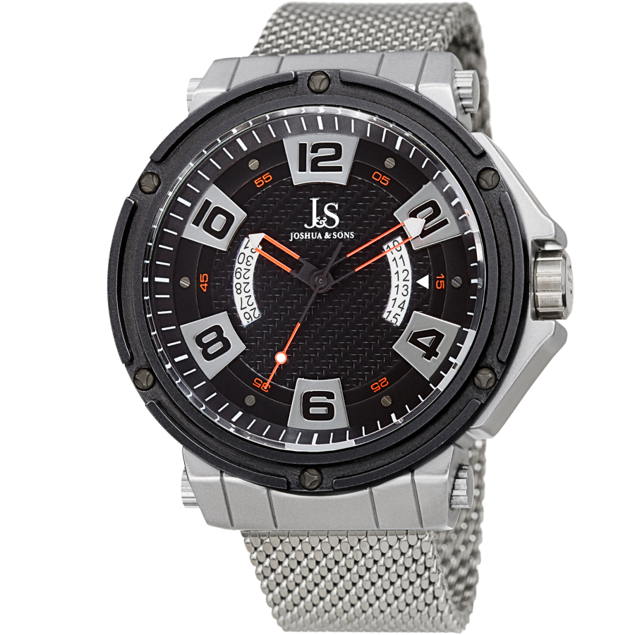 Joshua and Sons Quartz Black Dial Mens Watch JX132RD