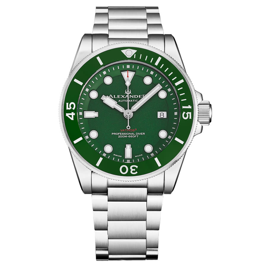 Alexander Alexander 2 Automatic Green Dial Mens Watch A520-04