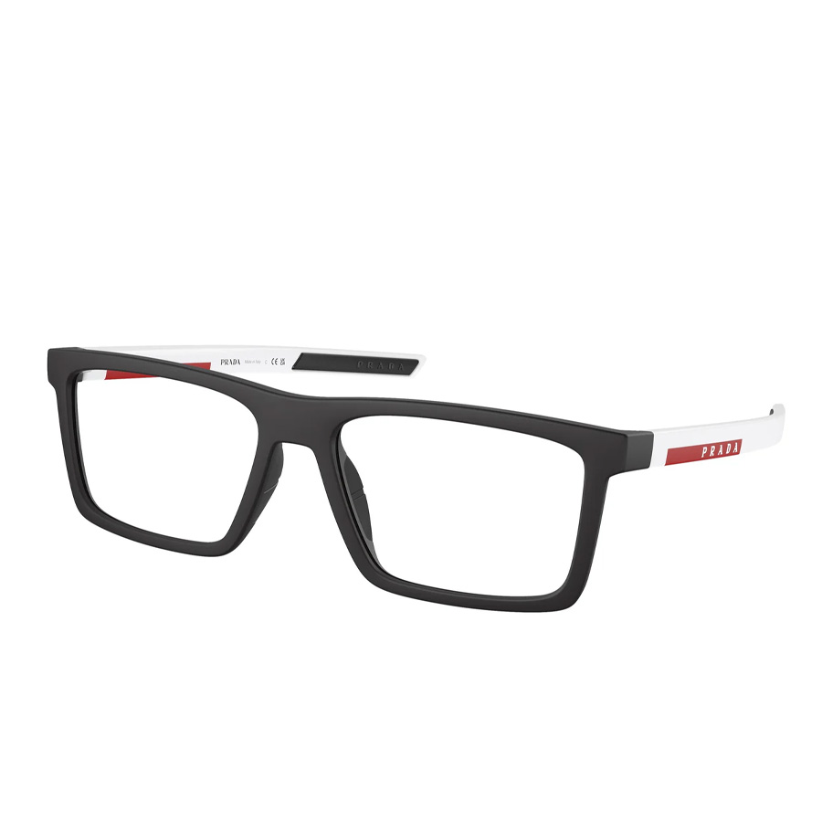 Prada Linea Rossa Demo Rectangular Sunglasses PS 02QV DG01O1 56 135$