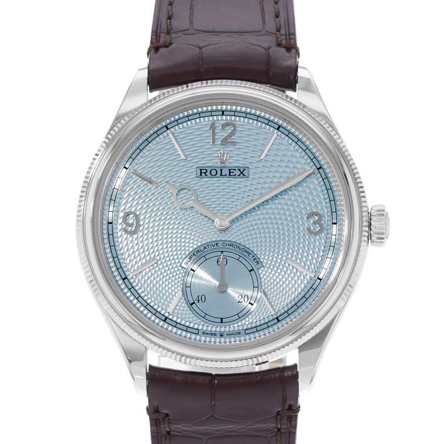 Preowned Rolex 1908 Automatic Blue Dial Mens Watch 52506