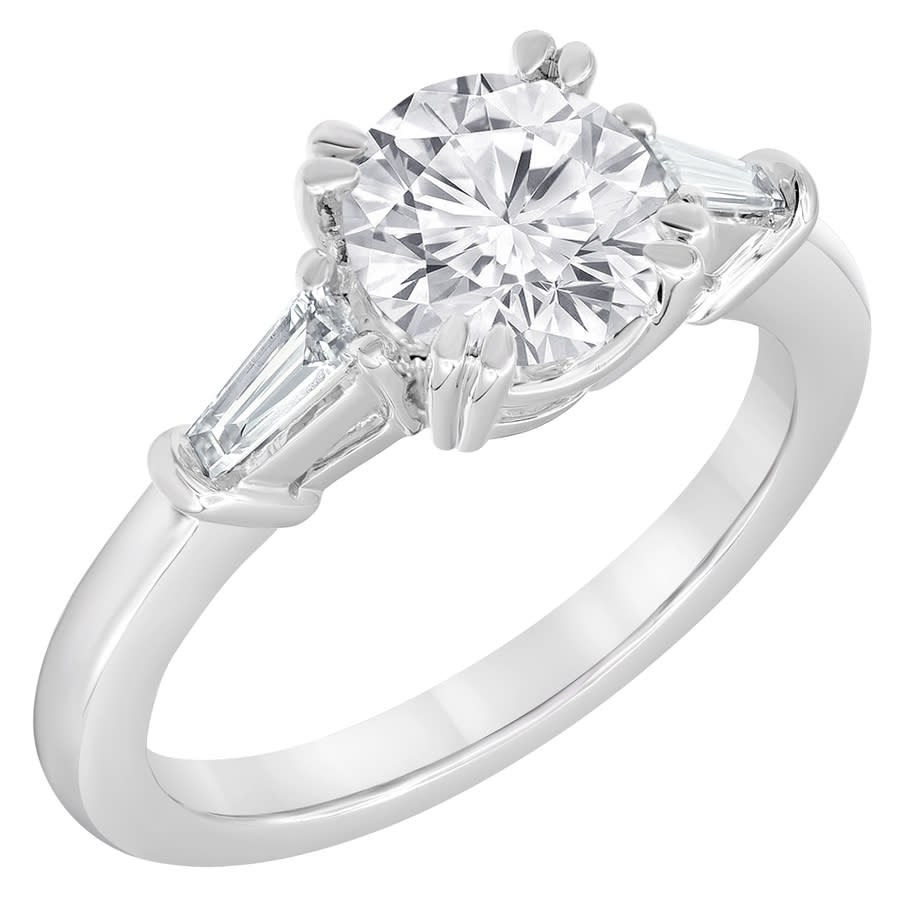 Brilliant Diamond 1 3/4 Ctw Round Solitaire Lab Grown Dimaond Engagement Ring in 14K White Gold, G Color VS Clarity, Gift Box Included (Size-7)