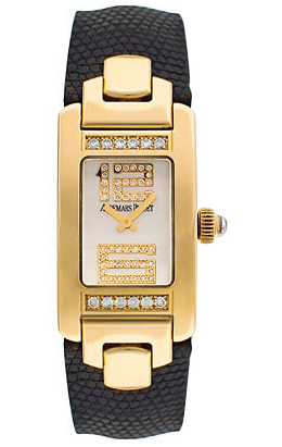 Audemars Piguet Promesse Diamond Yellow Gold Black Leather Ladies Watch 67461BAZZA001LZ02 13015$