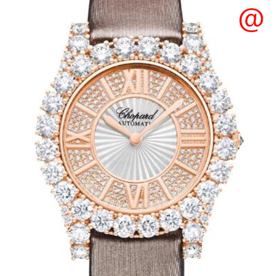 Chopard L Heure Du Diamant Automatic Diamond Silver Dial Ladies Watch 139419-5601