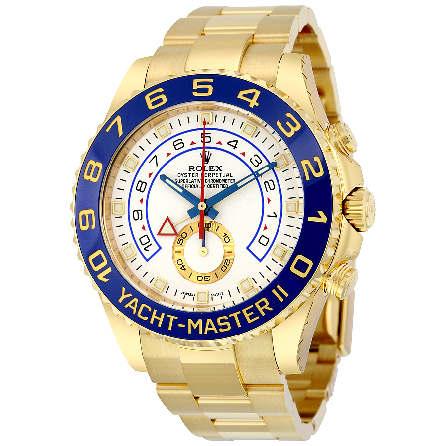 Pre-owned Rolex Yacht-Master Ii Chronograph White Dial Mens Watch 116688 42045$