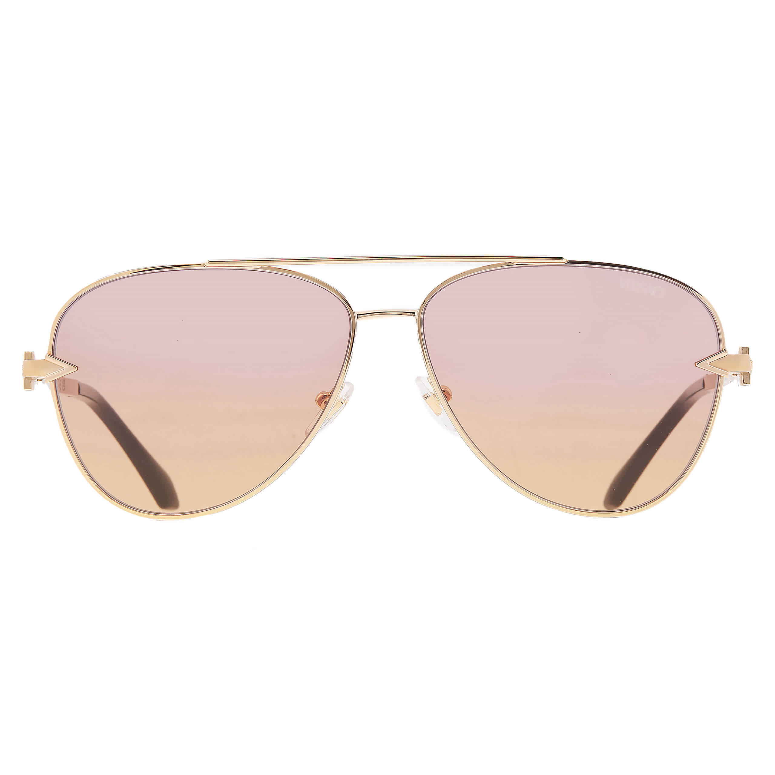 Versace Orange Pink Gradient Pilot Mens Sunglasses VE2283 1002EL 61