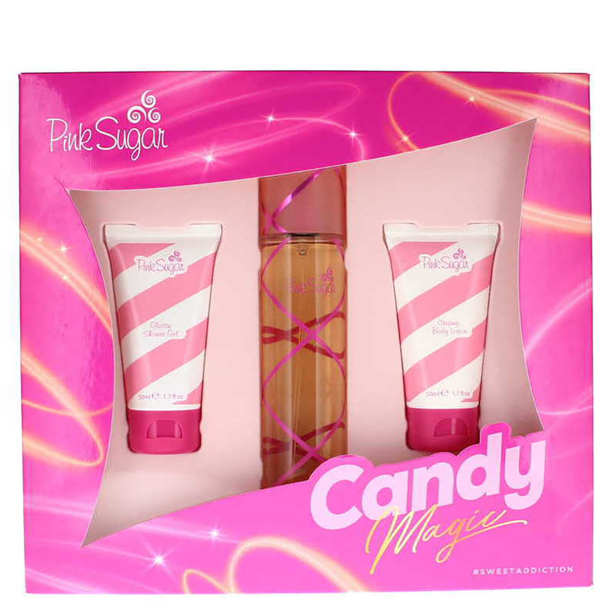 Aquolina Ladies Pink Sugar Candy Magic 3pc Gift Set Fragrances 8054609781886