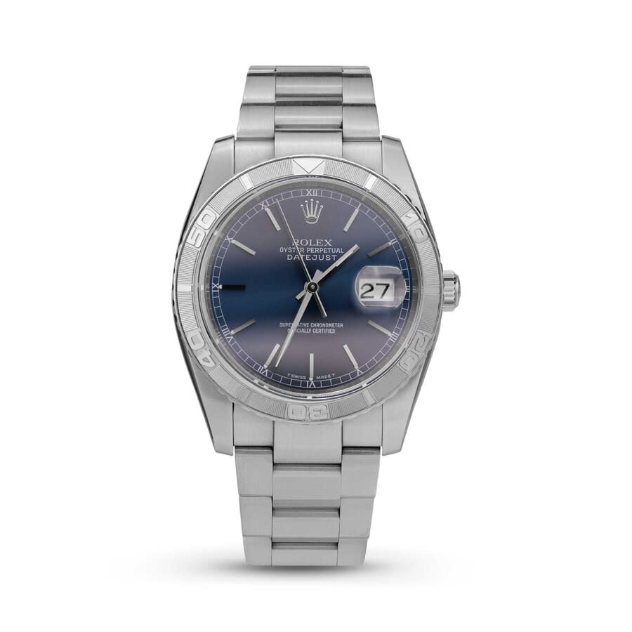 Preowned Rolex Datejust Automatic Chronometer Blue Dial Unisex Watch 16264 BLSO