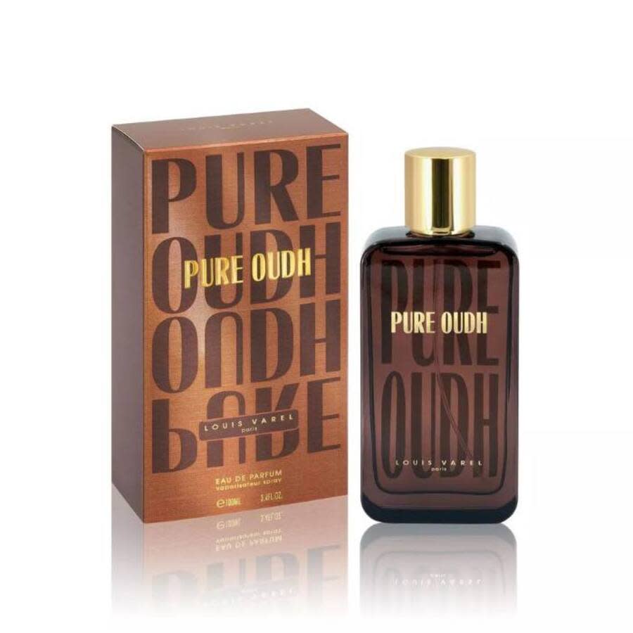 Louis Varel Mens Pure Oudh EDP Spray 3.3 oz Fragrances 3760168633935