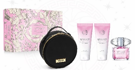 Versace Ladies Bright Crystal 4pcs EDT Gift Set Fragrances