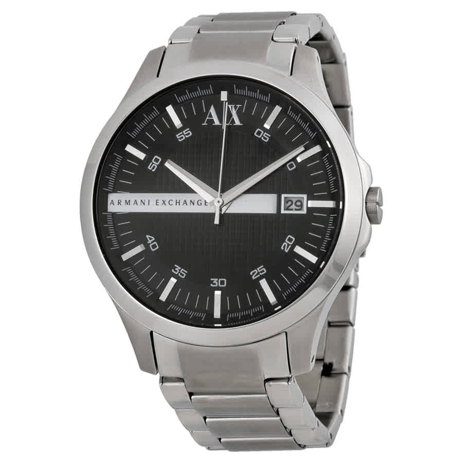 Armani Exchange Black Dial Stainless Steel Men's Watch AX2103 | eBay