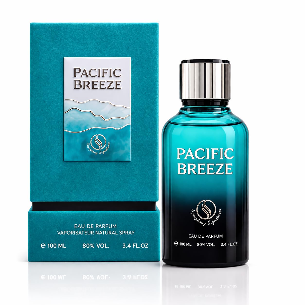 Symphony Signature Mens Pacific Breeze EDP Spray 3.4 oz Fragrances 679541335232
