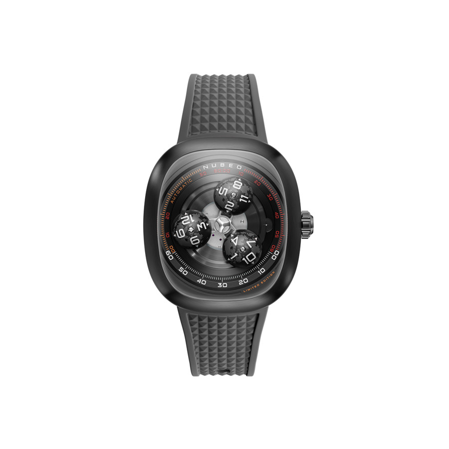 Nubeo Tri-Star Orbit Black Dial Mens Watch NB-6116-08 449$