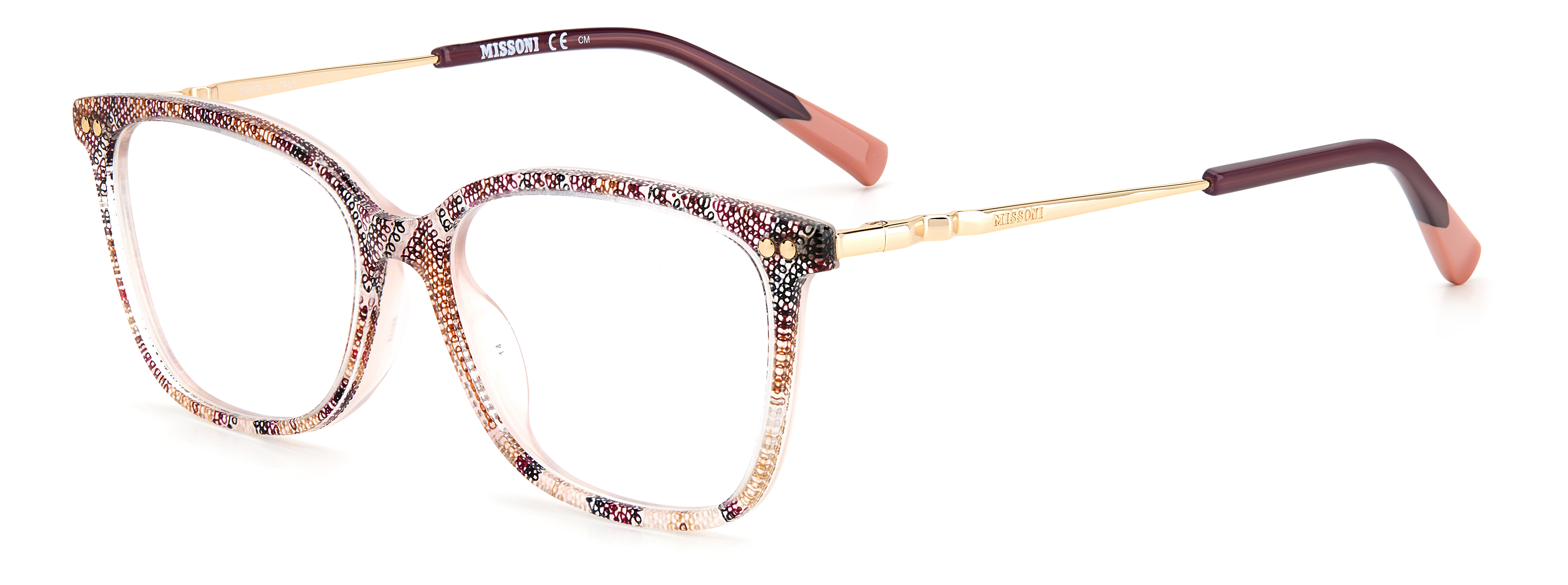 Missoni Demo Square Ladies Eyeglasses MIS 0085 0Q5T 53