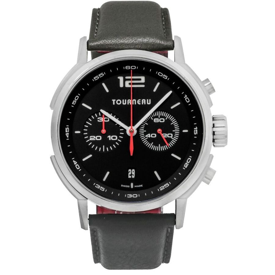 Pre-owned Tourneau Tny Chrono Chronograph Automatic Black Dial Mens Watch TNY440301001