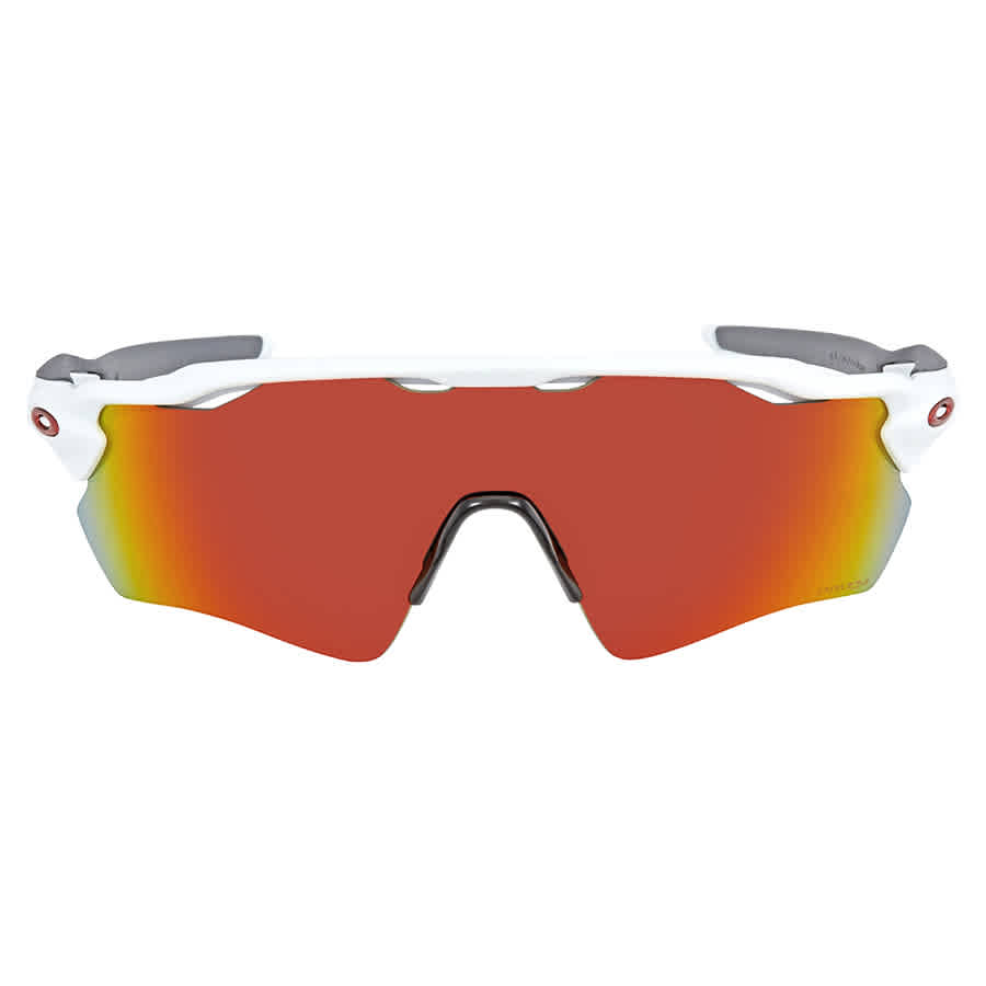Oakley Unisex Sunglass Radar® EV Path® Team Colors - Frame color: Polished White, Lens color: Prizm Ruby