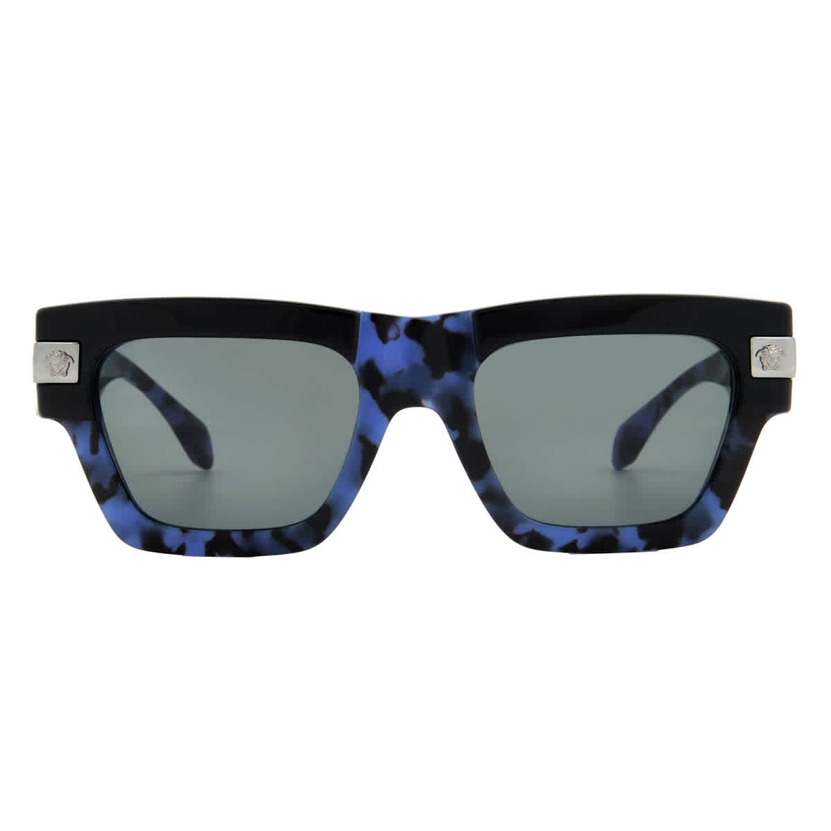 Versace Man Sunglass VE4464 -  Frame color: Havana Blue, Lens color: Dark Grey