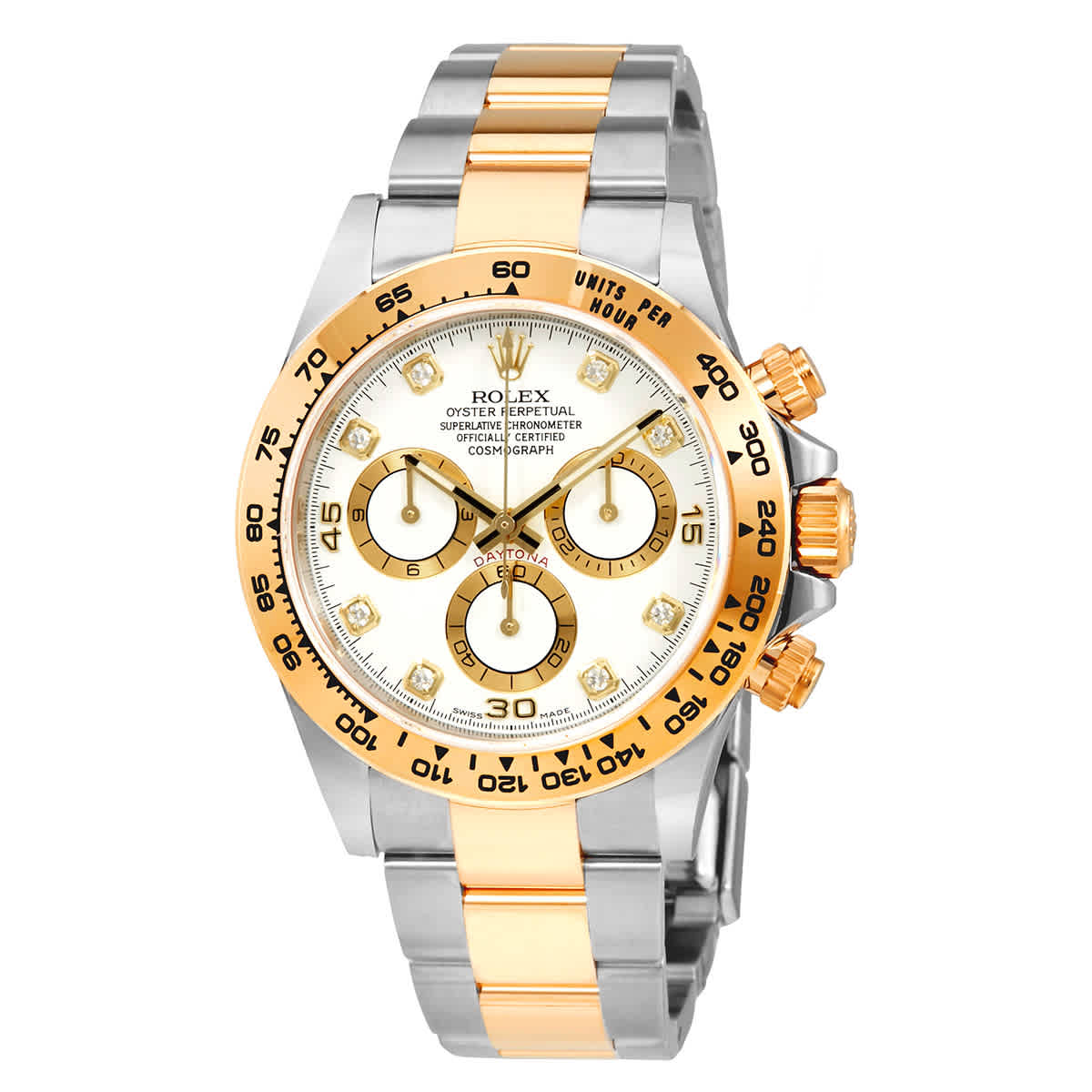 Rolex Oyster Perpetual Cosmograph Daytona White Diamond Dial Ladies Watch 116503WDO