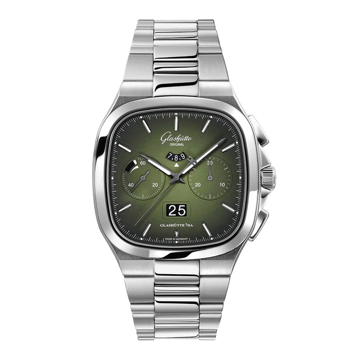 Glashutte Seventies Chronograph Panorama Date Automatic Mens Watch 1-37-02-09-02-70 13500$