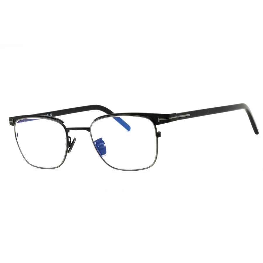 Tom Ford Blue Light Block Rectangular Mens Eyeglasses FT5854-D-B 005 49
