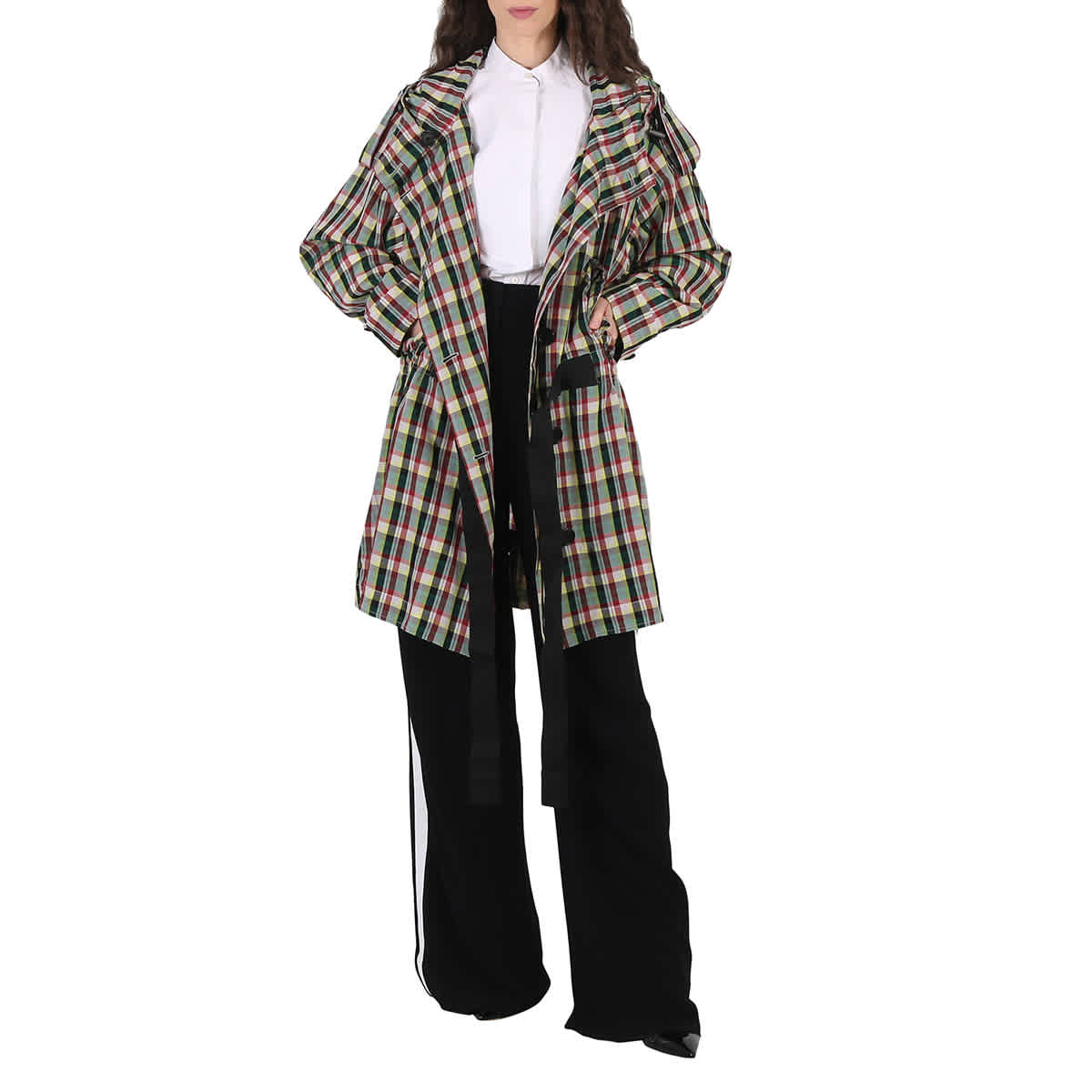 Burberry plaid raincoat online