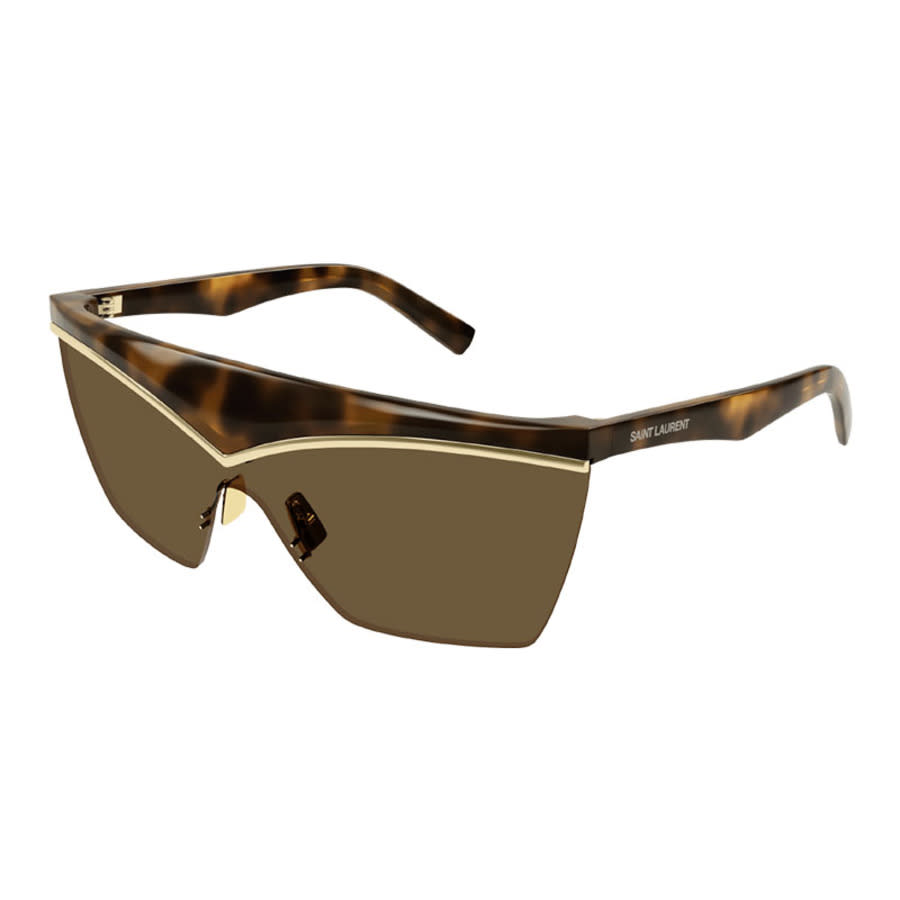 Saint Laurent Ladies Black Shield Sunglasses SL614MASK 002