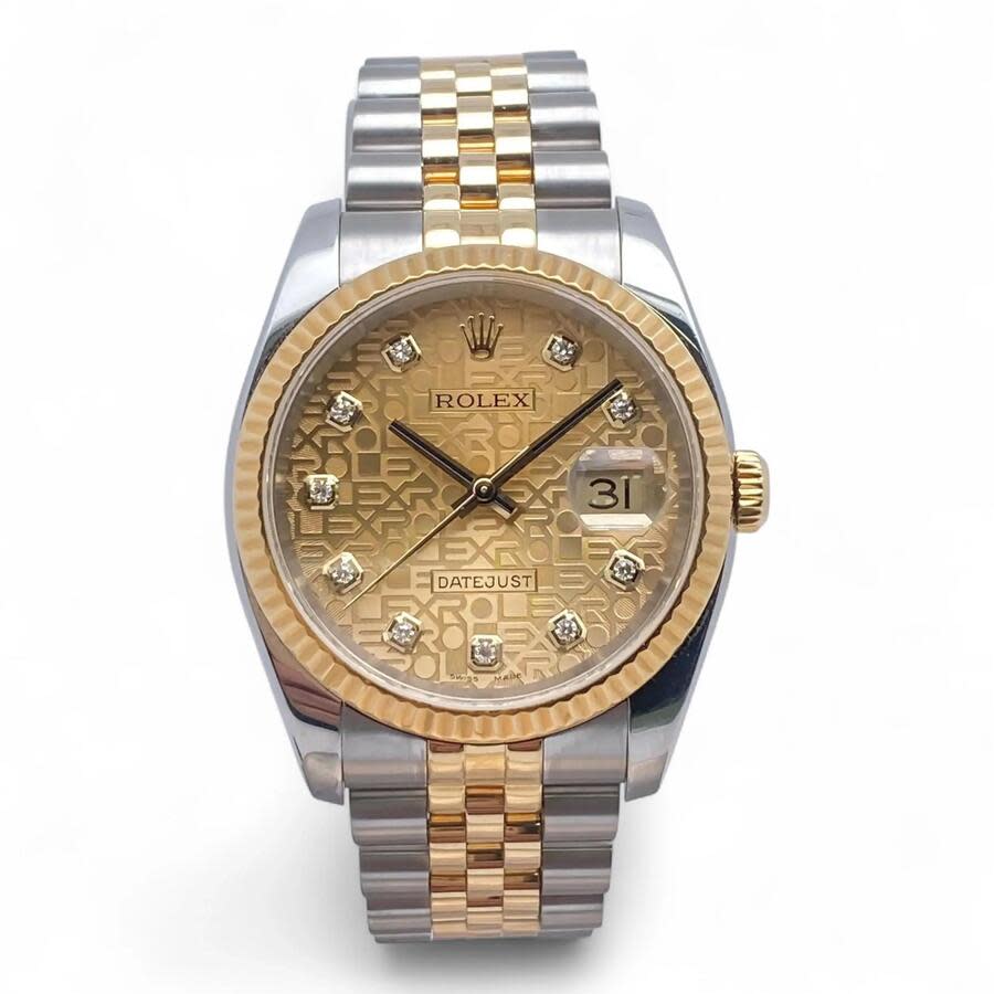 Preowned Rolex Datejust Automatic Chronometer Diamond Mens Watch 116233 CJDJ
