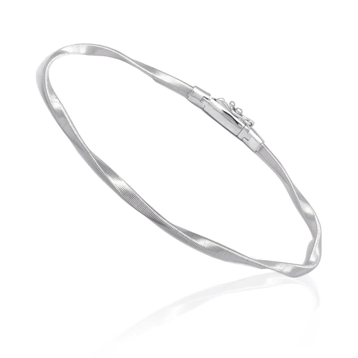 Marco Bicego Marrakech Collection 18K White Gold Twisted Stackable Bangle 1925$