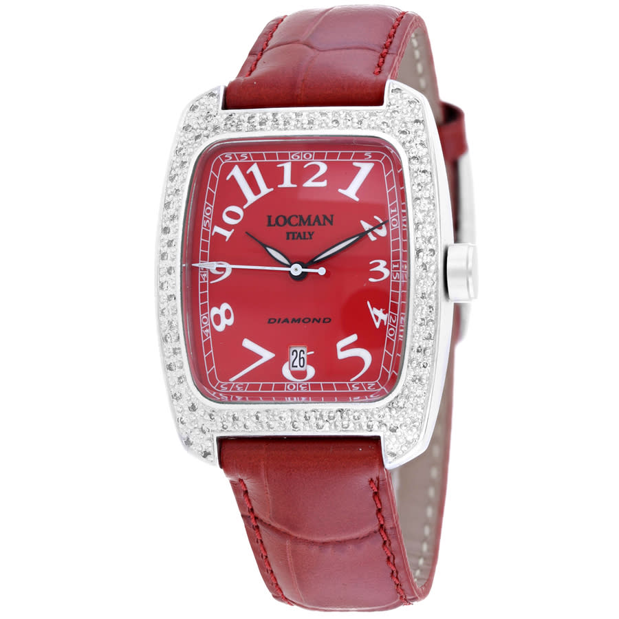 Locman Classic Quartz Red Dial Ladies Watch 487RD2DRD 450$