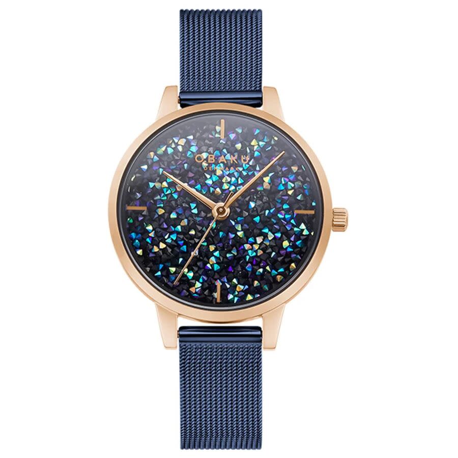 Obaku Orion Quartz Blue Dial Ladies Watch V250LXVLML