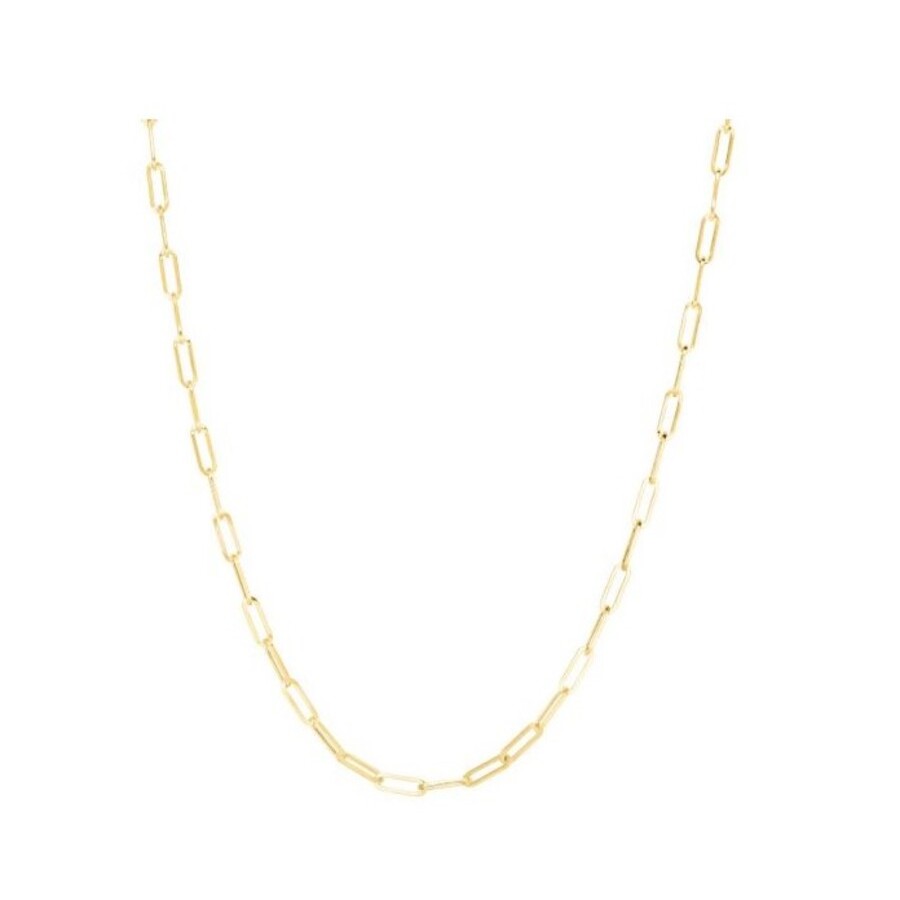 Tresorra 14K Yellow Gold Lite Paperclip Chain Necklace