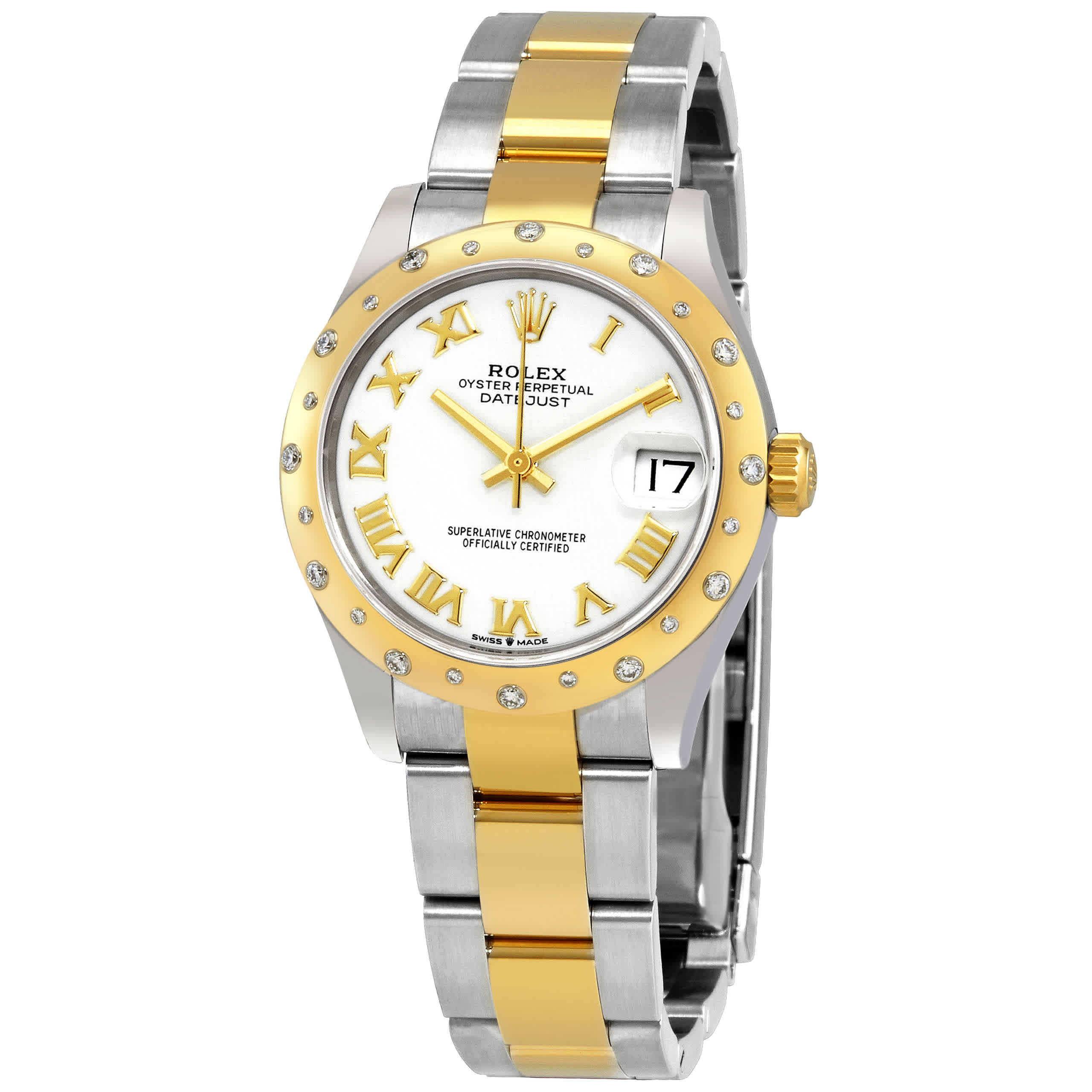 Rolex Datejust 31 Automatic White Dial Ladies Steel and 18kt Yellow Gold Oyster Watch 278343WRO