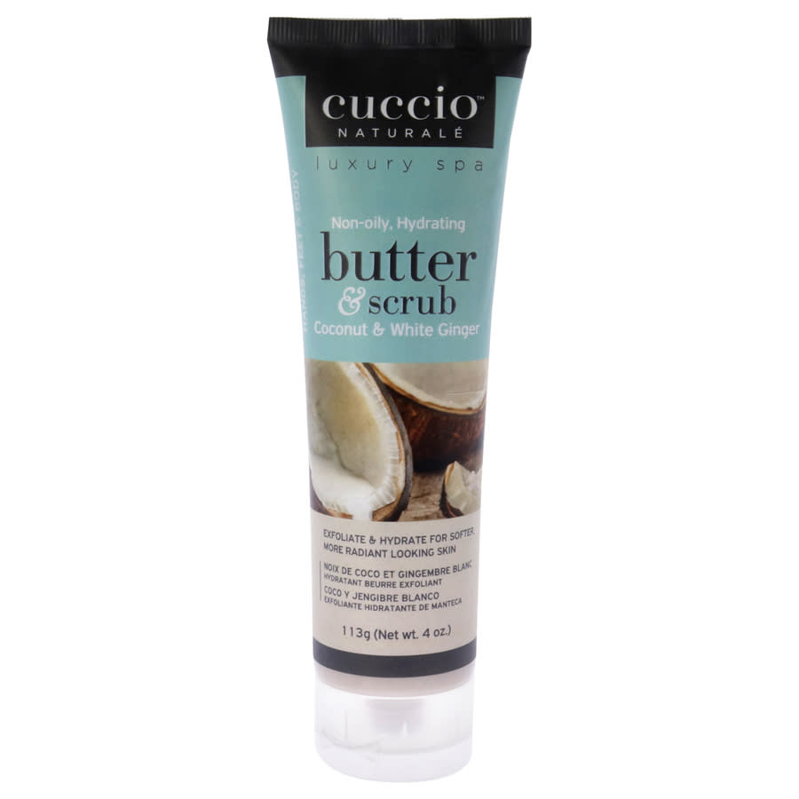 Cuccio Butter and Scrub 4 oz Coconut and White Ginger Bath & Body 012443338602