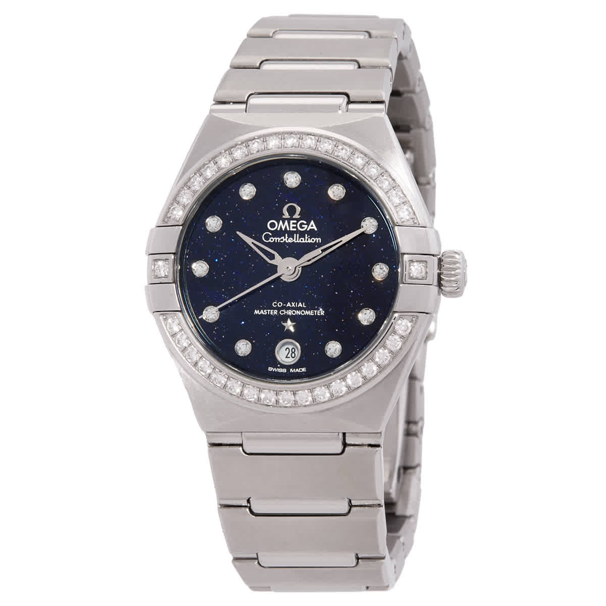 Женские часы Omega Constellation с автоматическим управлением и бриллиантами 131.15.29.20.53.001