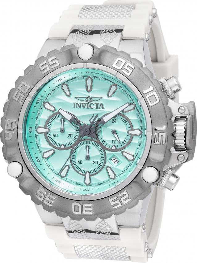 Invicta Subaqua Poseidon Chronograph GMT Quartz Light Blue Dial Mens Watch 48557 138$