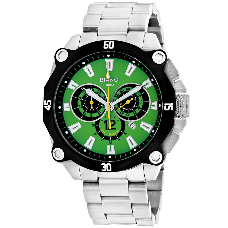 Roberto Bianci Enzo Chronograph Quartz Green Dial Mens Watch RB71012 158$