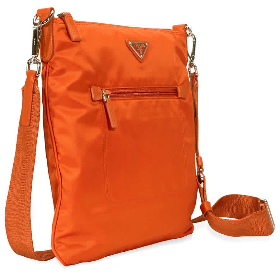 nylon y de Bolso Prada bandolera color cuero Elige FxAwEw8