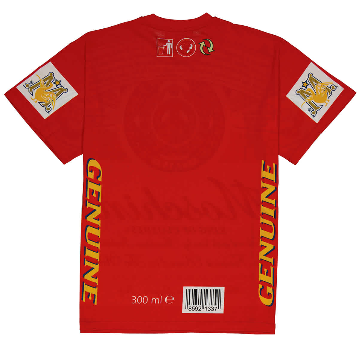 Moschino Budweiser Printed Cotton Jersey T shirt