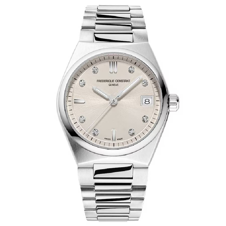Frederique Constant Highlife Quartz Diamond Silver Dial Ladies Watch FC-240BGD2NH6B 1121$