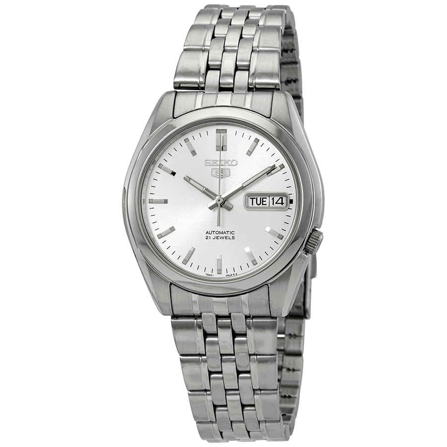 seiko series 5 automatic black dial men's watch