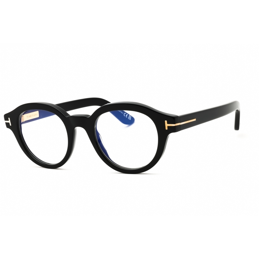 Tom Ford FT6037-B 001 Blue-Light Block Men's Glasses Black Size 49 - Free Lenses - Blue Light Block Available