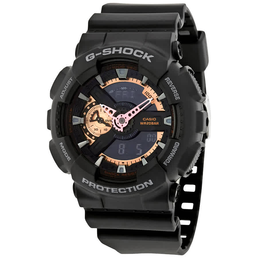 g shock black resin