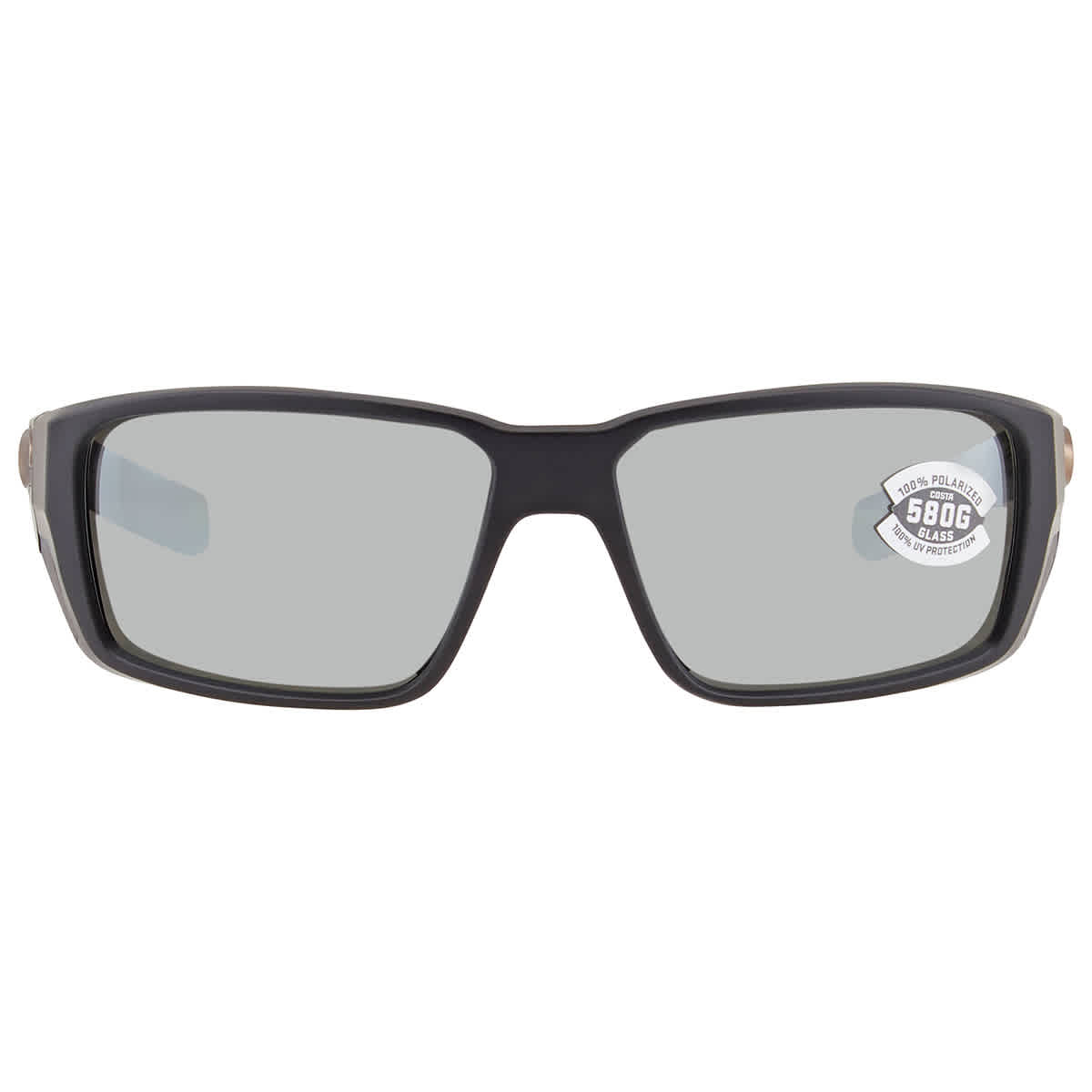 Costa Fantail Pro 580G Polarized Sunglasses, in Matte Black Frame/Silver Mirror Lens | by West Marine