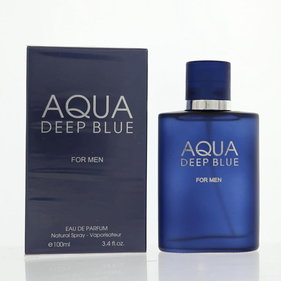 Fragrance Couture Mens Aqua Deep Blue EDP Spray 3.4 oz Fragrances 8439627605213