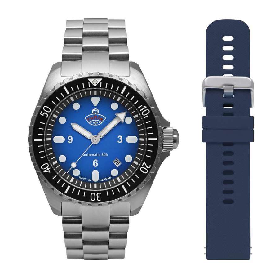 Ruhla Nva Kommando Minentaucher Blue Dial Mens Watch 4960M3_set