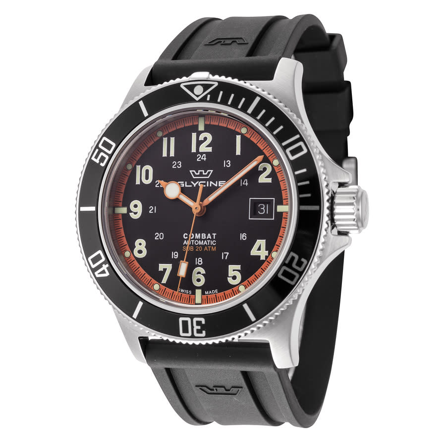 Glycine Combat Sub Automatic Black Dial Mens Watch GL0431 409$
