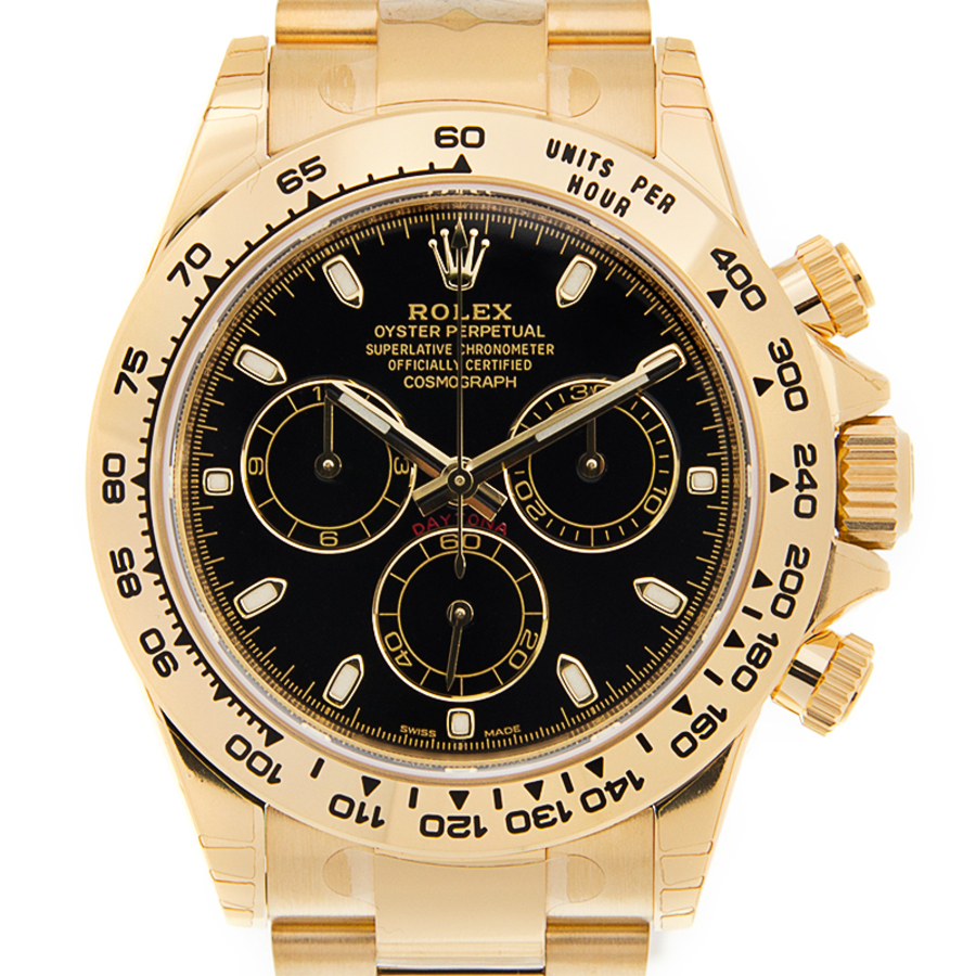 Rolex Cosmograph Daytona Black Dial Automatic Mens Chronograph Watch 116508BKSO