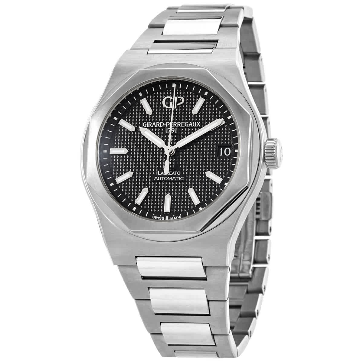 Girard Perregaux Laureato Automatic Black Dial Mens Watch 81010-11-634-11A