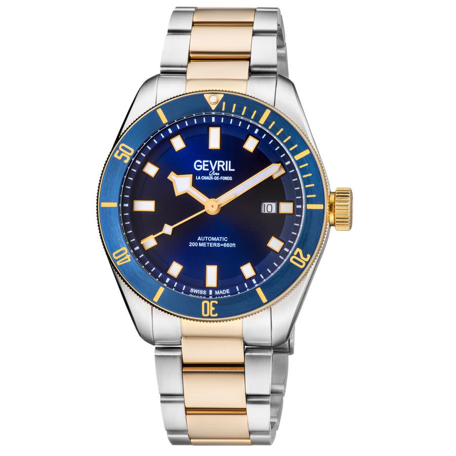 Gevril Yorkville Automatic Blue Dial Mens Watch 48604 1276$