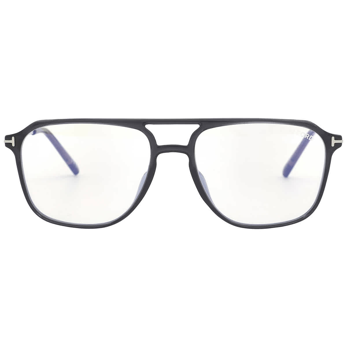 Tom Ford FT5665-B 020 Blue-Light Block Men's Glasses Grey Size 54 - Free Lenses - Blue Light Block Available