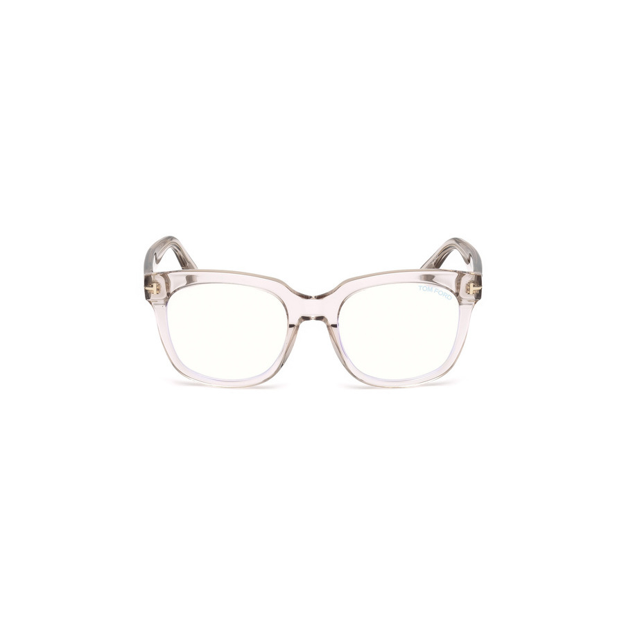 Tom Ford Blue Light Block Square Ladies Eyeglasses FT5537-B 072 52